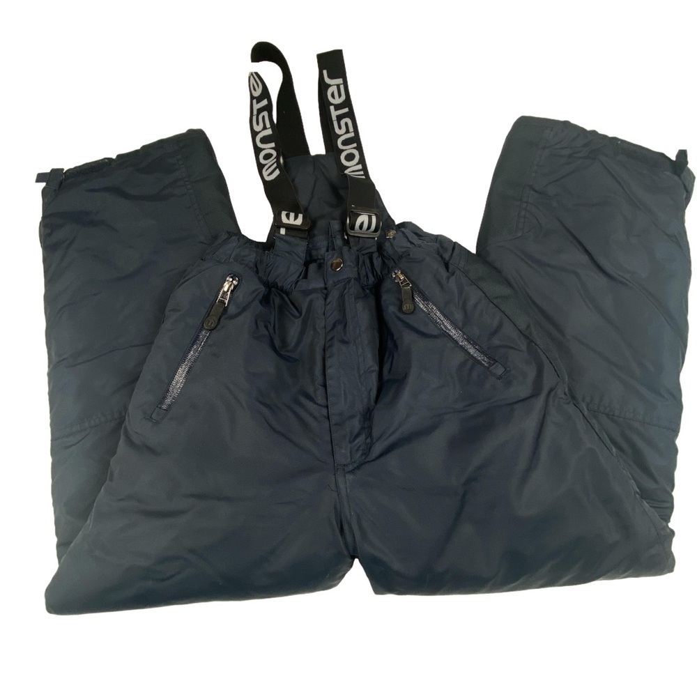 Monster Heavy Duty Ski Snow Pant Reinforced Bum Knees Ankles Kids Size 12/14
